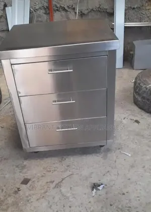 Stainless Steel Cabinet With Three Drawers
