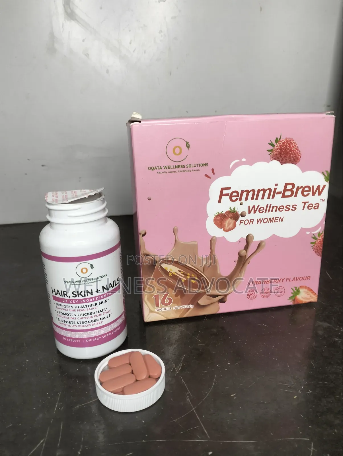 Femmi–brew Wellness Tea, Hair Skin and Nails Supplement