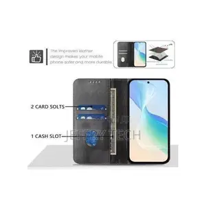 Samsung Galaxy A37 Caseme Wallet Black Retro Suede Leather Flip All-Re