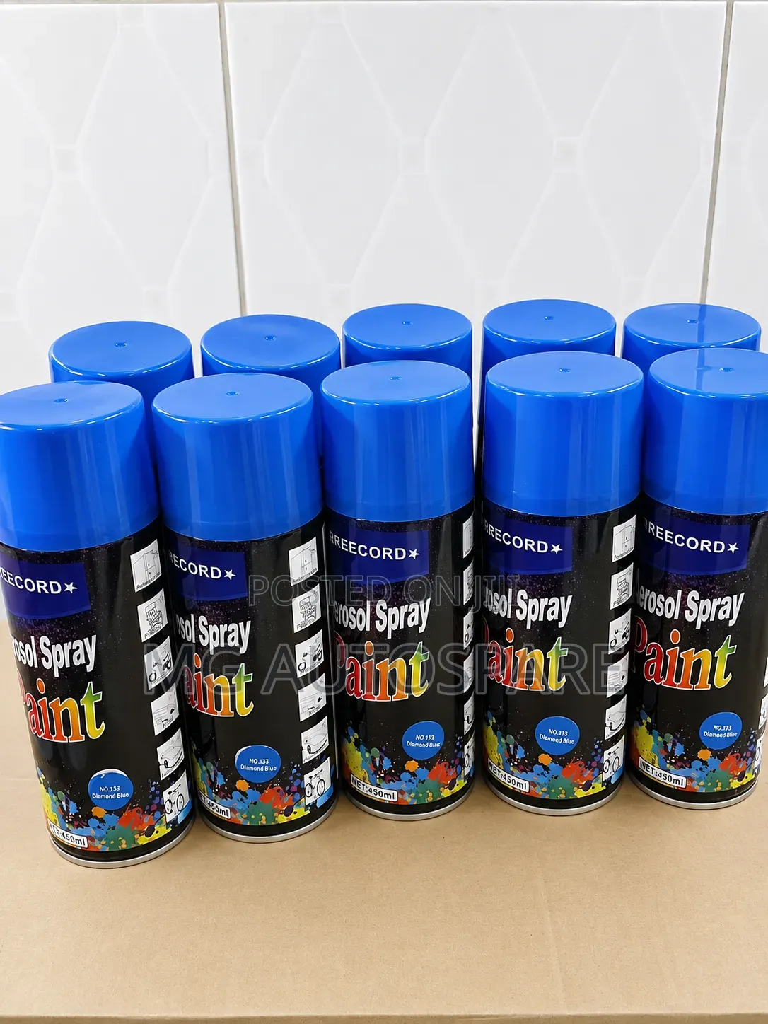 Blue Spray Paint (Diamond Blue No.133)