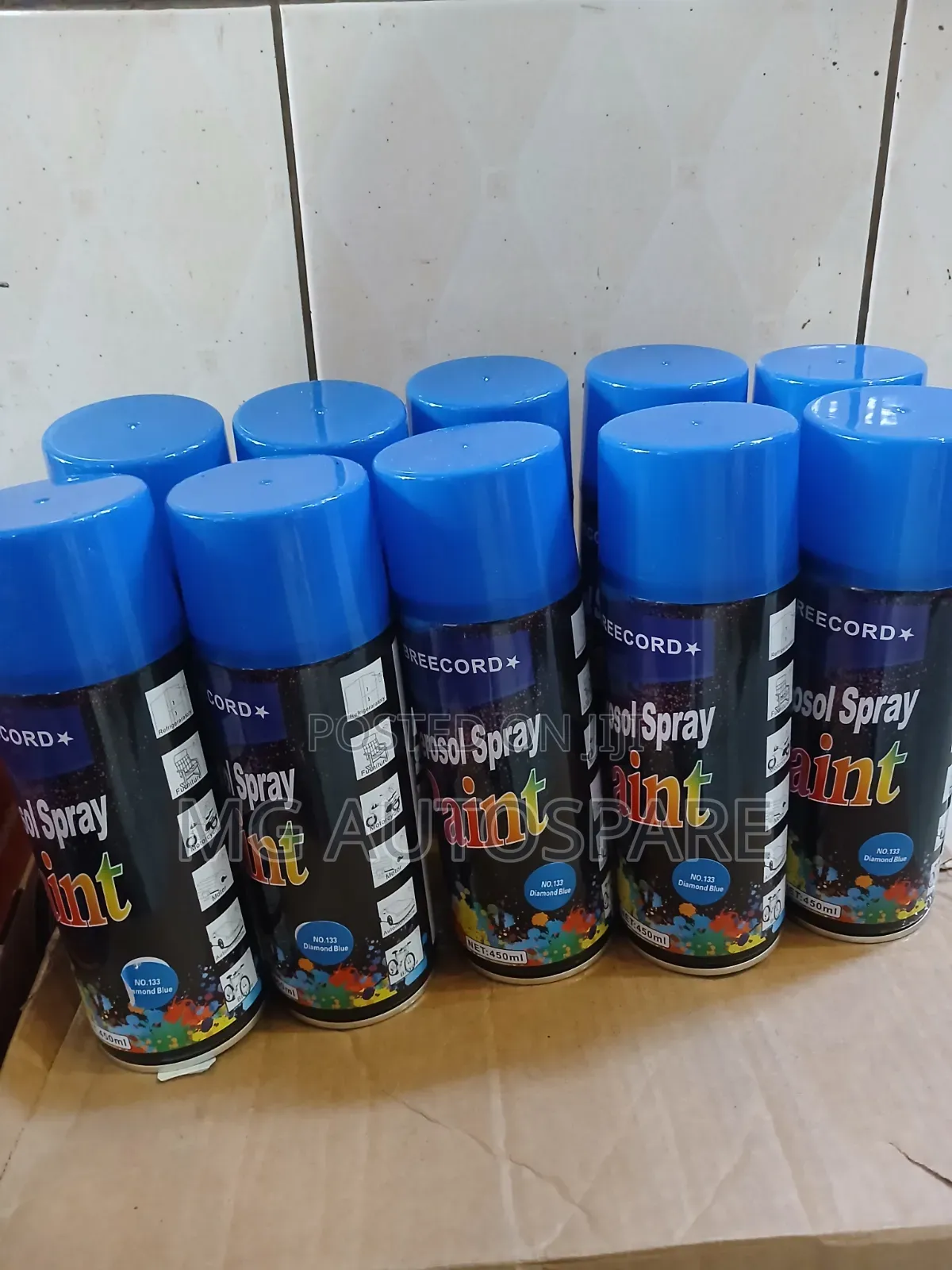 Blue Spray Paint (Diamond Blue No.133)