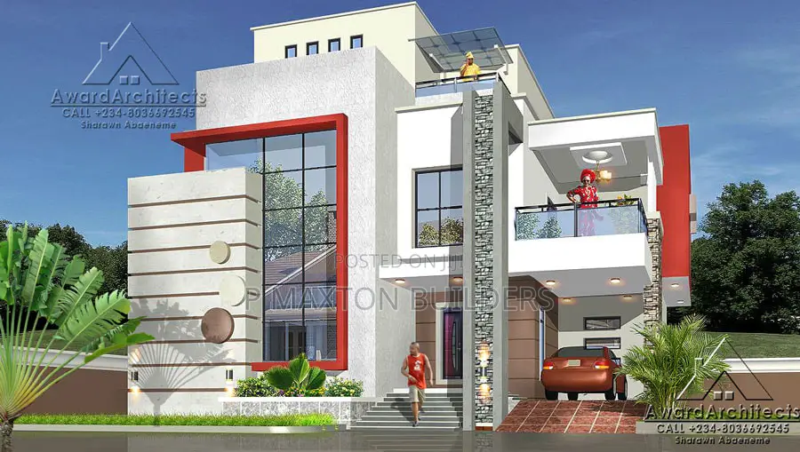 Flat Hidden Roof House Plans