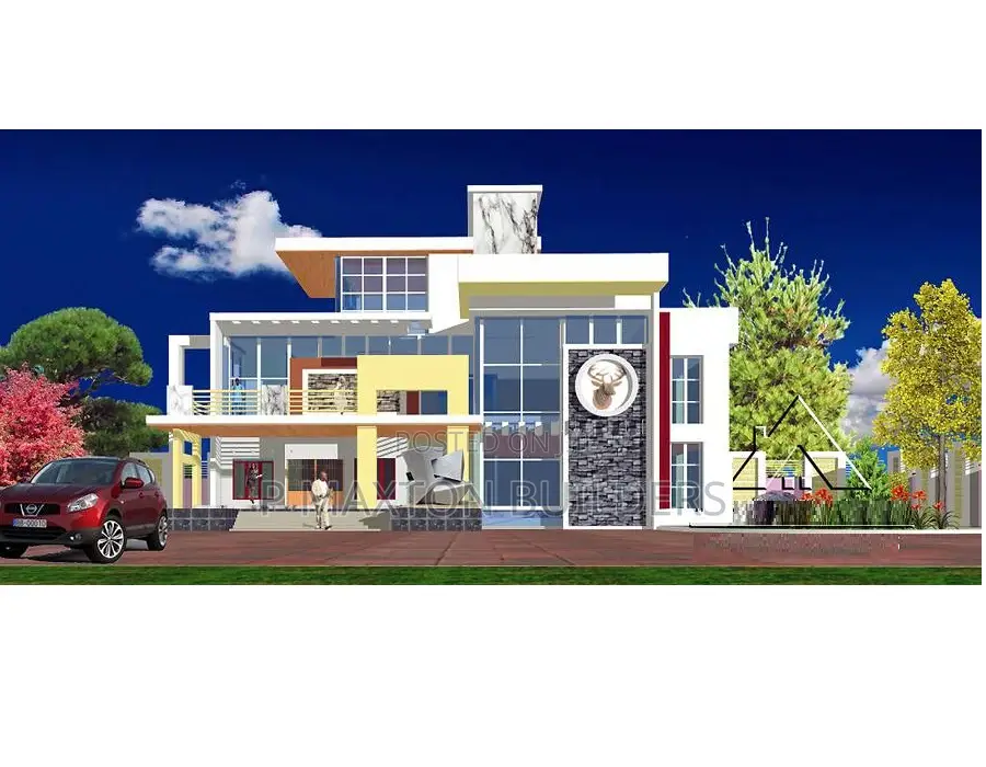 Flat Hidden Roof House Plans