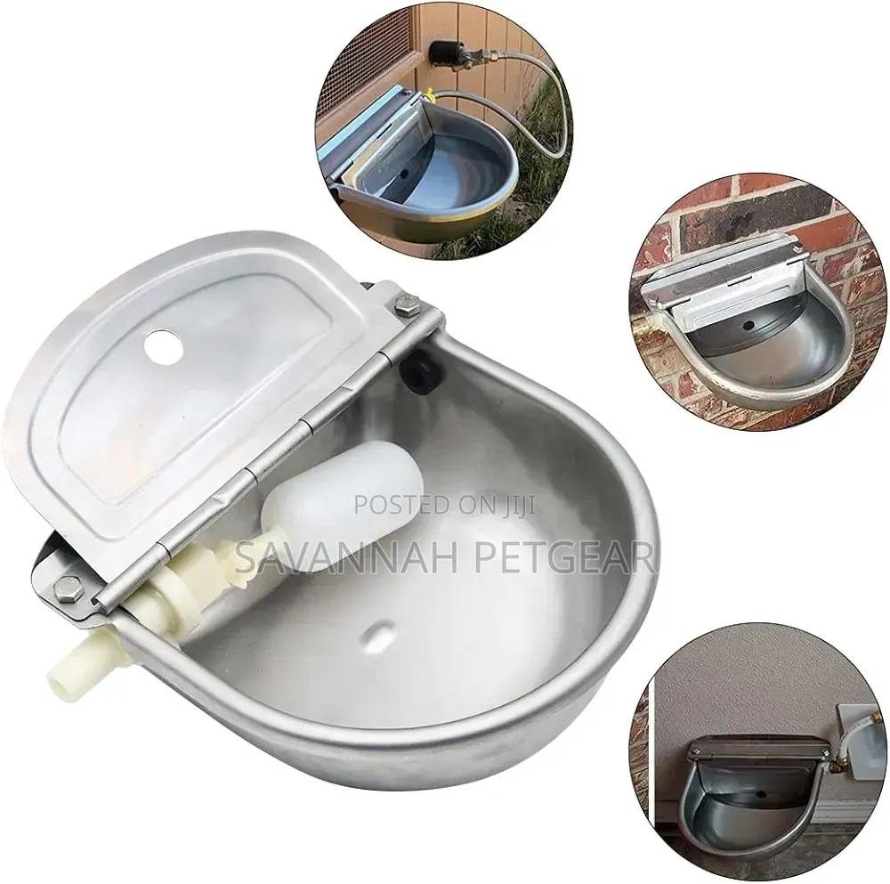 Drinking Waterer With Float Valve Water Trough for Horse, Goat, Cattle