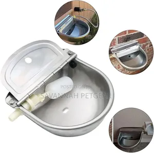 Drinking Waterer With Float Valve Water Trough for Horse, Goat, Cattle