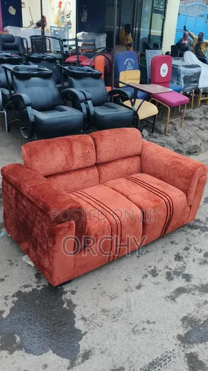 2 Seater Burnt Orange Spring Sofa