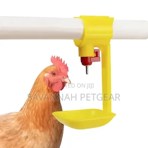 Automatic Yellow Chicken Nipple Drinkers With Hanging Cups-100 Pieces