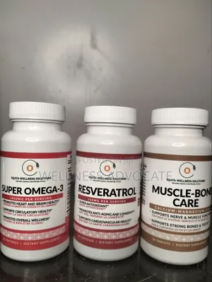 Resveratrol, Muscle–bone Care, Super–Omega 3 Wellness Blend