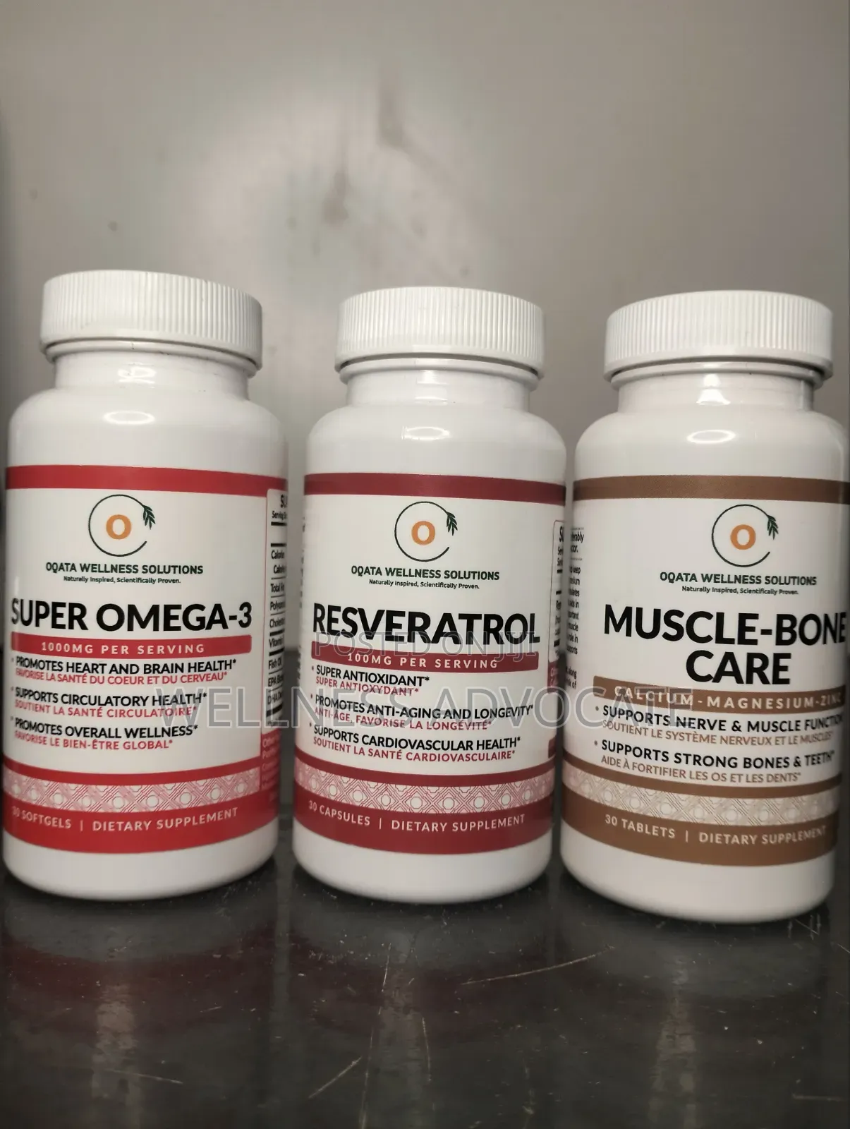Resveratrol, Muscle–bone Care, Super–Omega 3 Wellness Blend