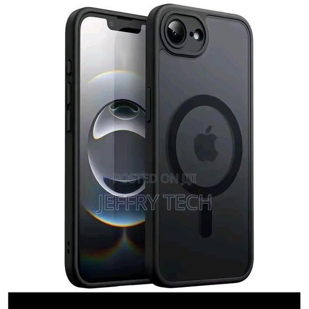 Matte Frosted Clear Case for iPhone 16e Magnetic Wireless Charge Shoc - main view
