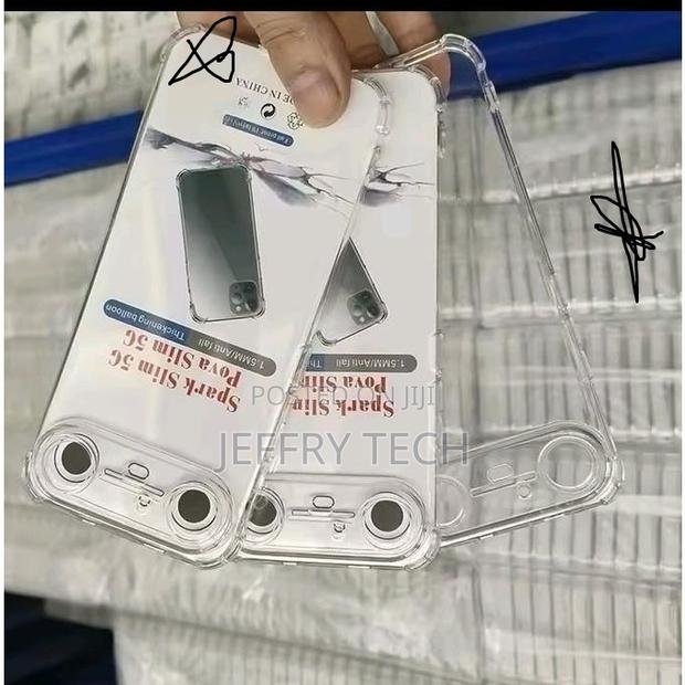 Tecno Spark Slim Soft Tpu Original Shock Proof Clear Back Case/Cover - thumbnail 2