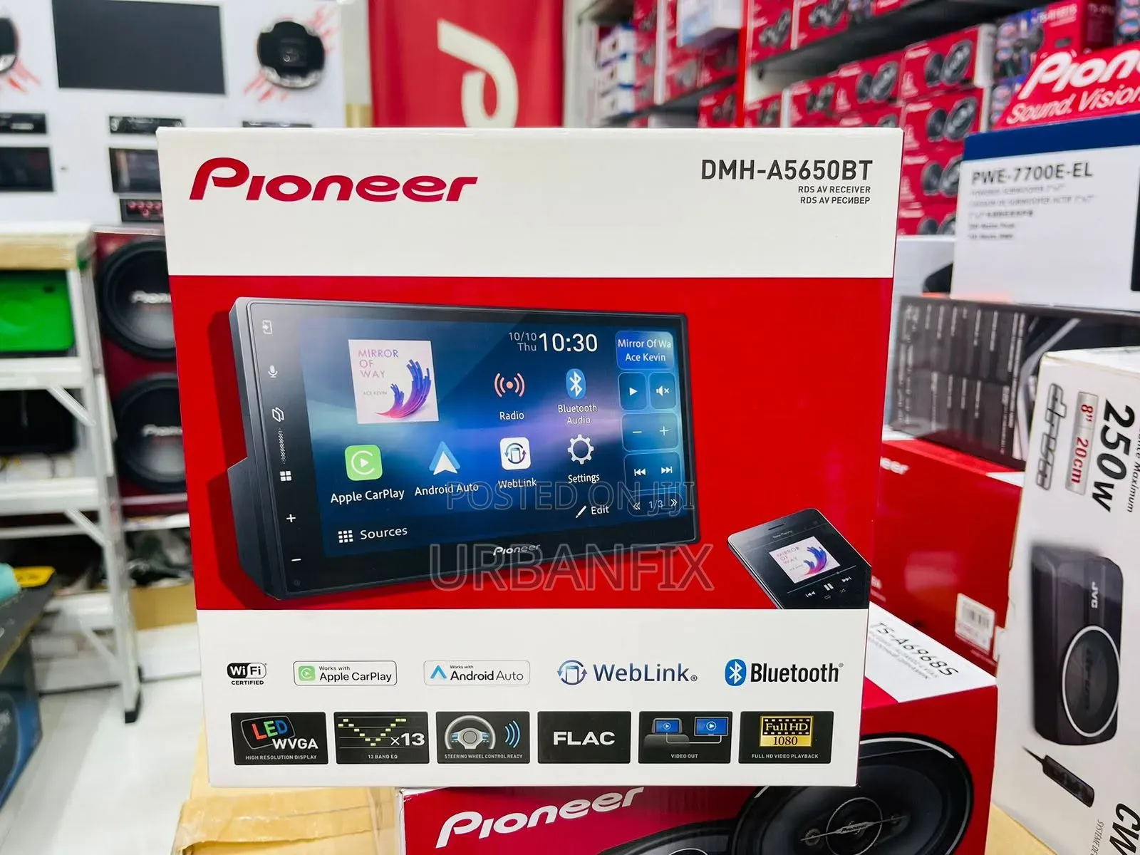 Pioneer DMH-A5650BT Android Car Radio- Apple Carplay and Android Auto