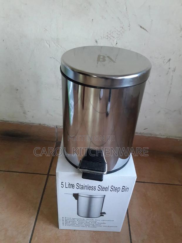 5 LTR Stainless Steel Heavy Duty Pedal Bin