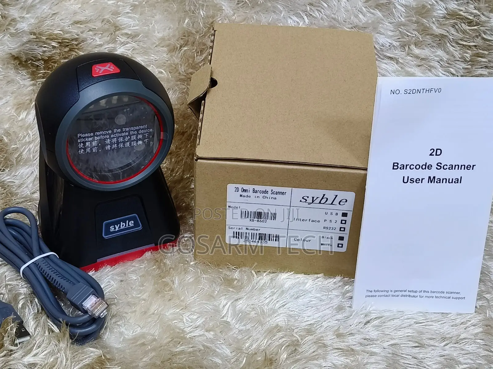 Omni Directional Barcode Scanner Xb-8602 Table Mount Scanner