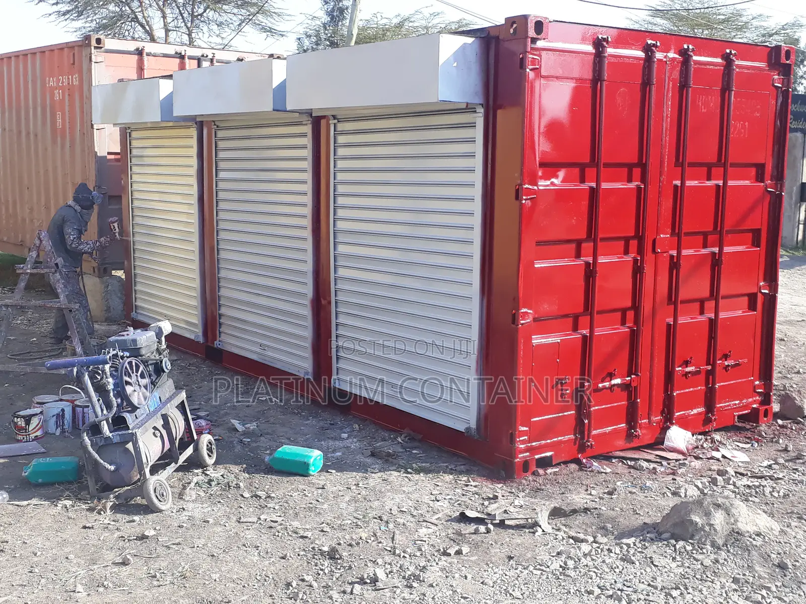 20FT Shipping Container Stalls Fabrication