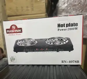 Rashnik 2000W Portable Electric Double Coil Burner With Dual Control