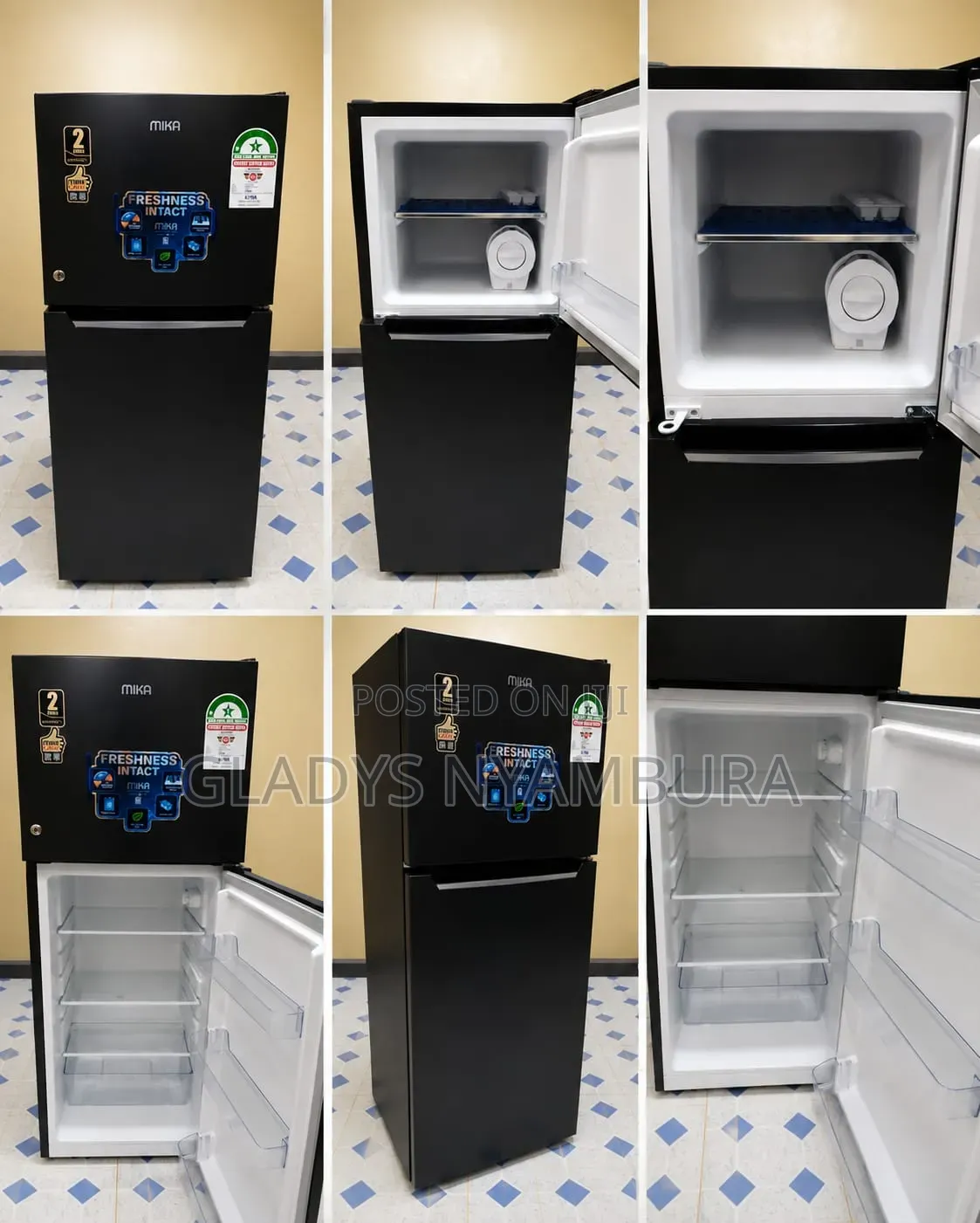 Used Double Door Mika Fridge-138l