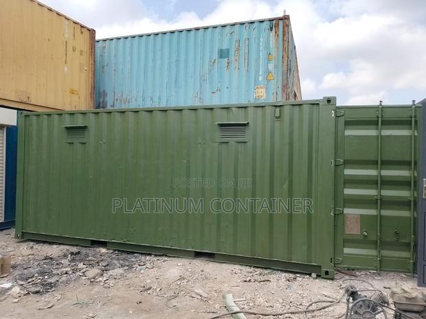 Shipping Container Storage With Shelves