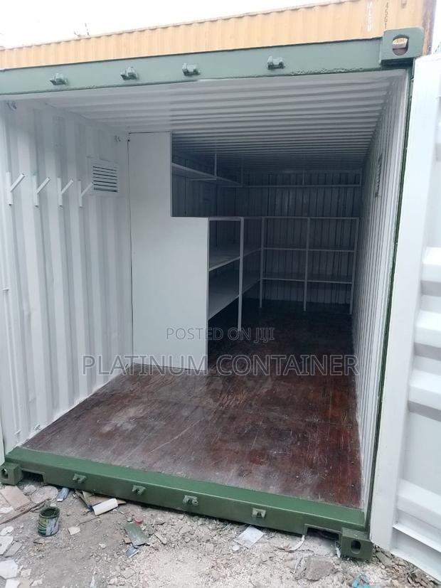 Shipping Container Storage With Shelves - thumbnail 2