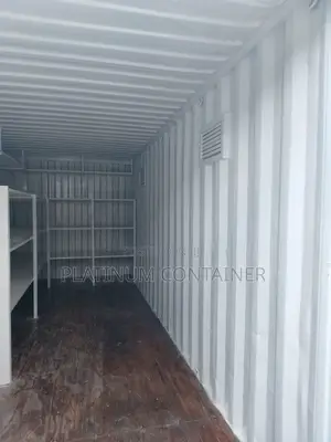 Shipping Container Storage With Shelves