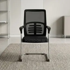 Office Chair; Mesh Office Guest Chair With Arms