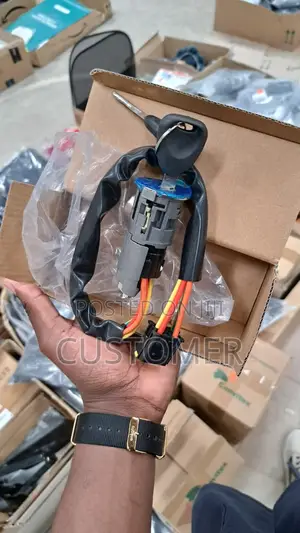 Universal Ignition Switch Lock Set With Wiring Harness 2 Keys
