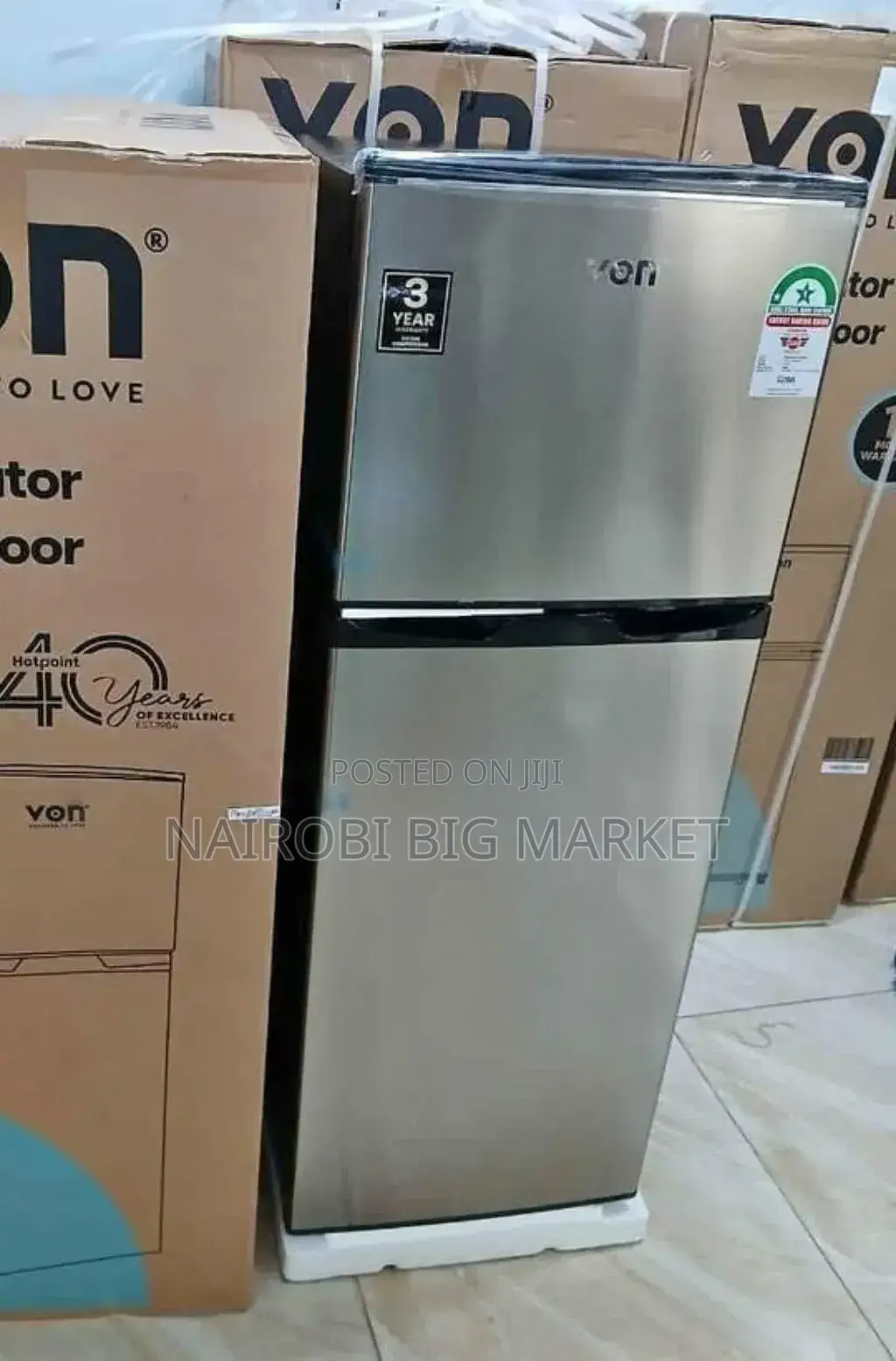 1 Star Von Double Door Refrigerator