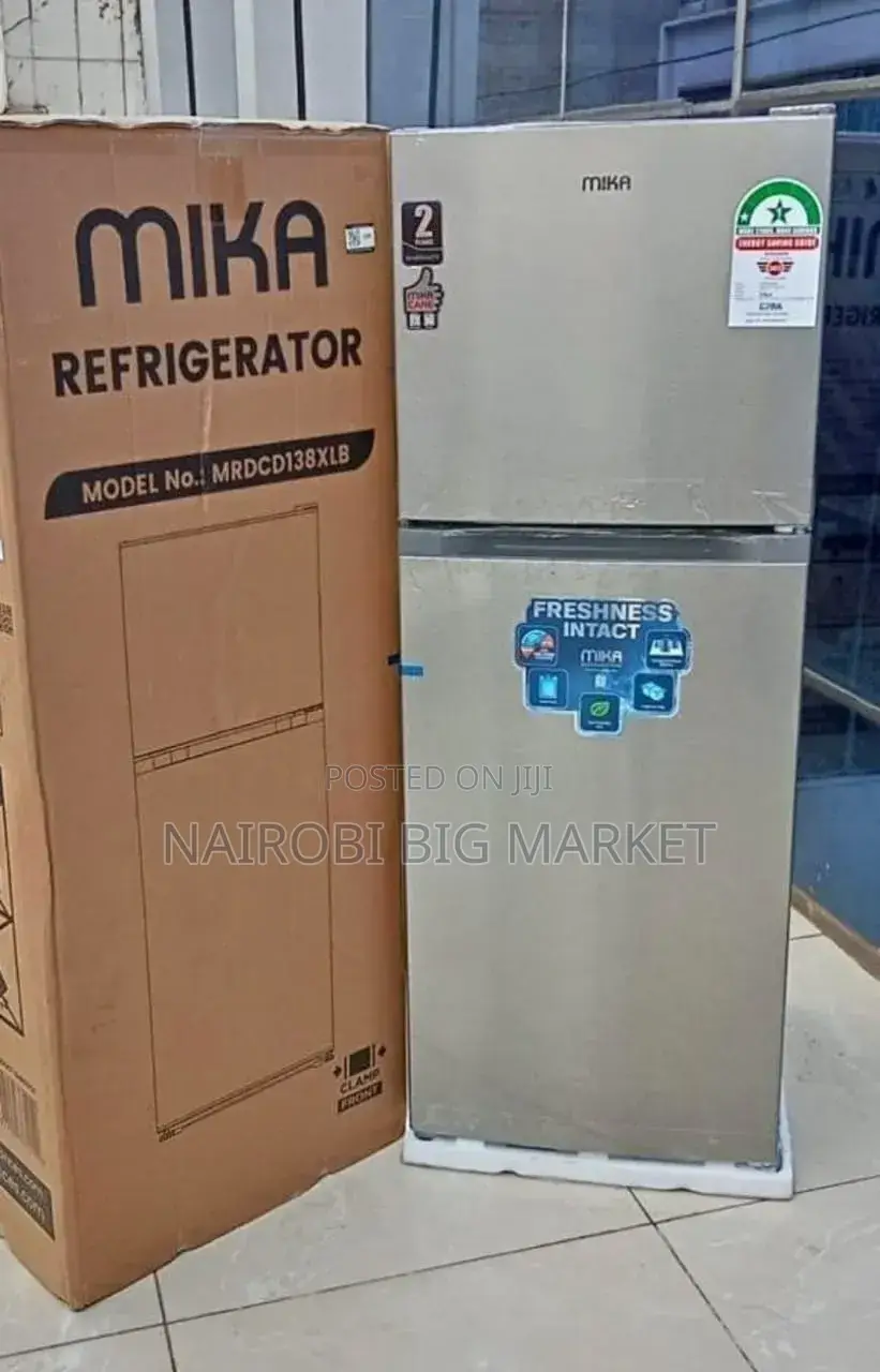 .Mika 138 Litres Double Door Refrigerator (Model:MRDCD138DS)