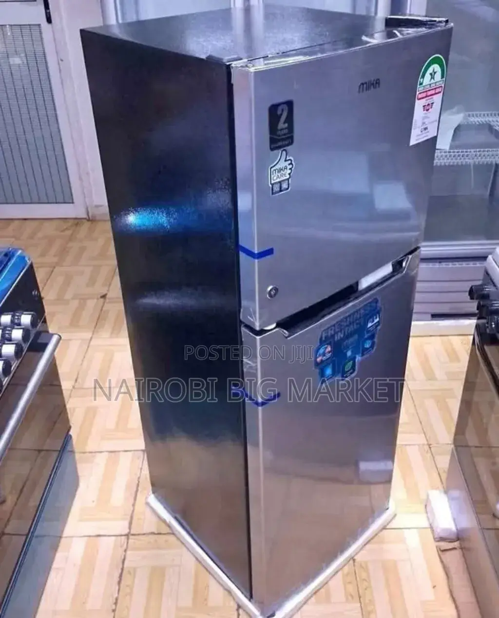 Mika 138 Litres Double Door Refrigerator Eco Friendly