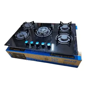 Bolesi 5-Burner Tempered Glass Cooker