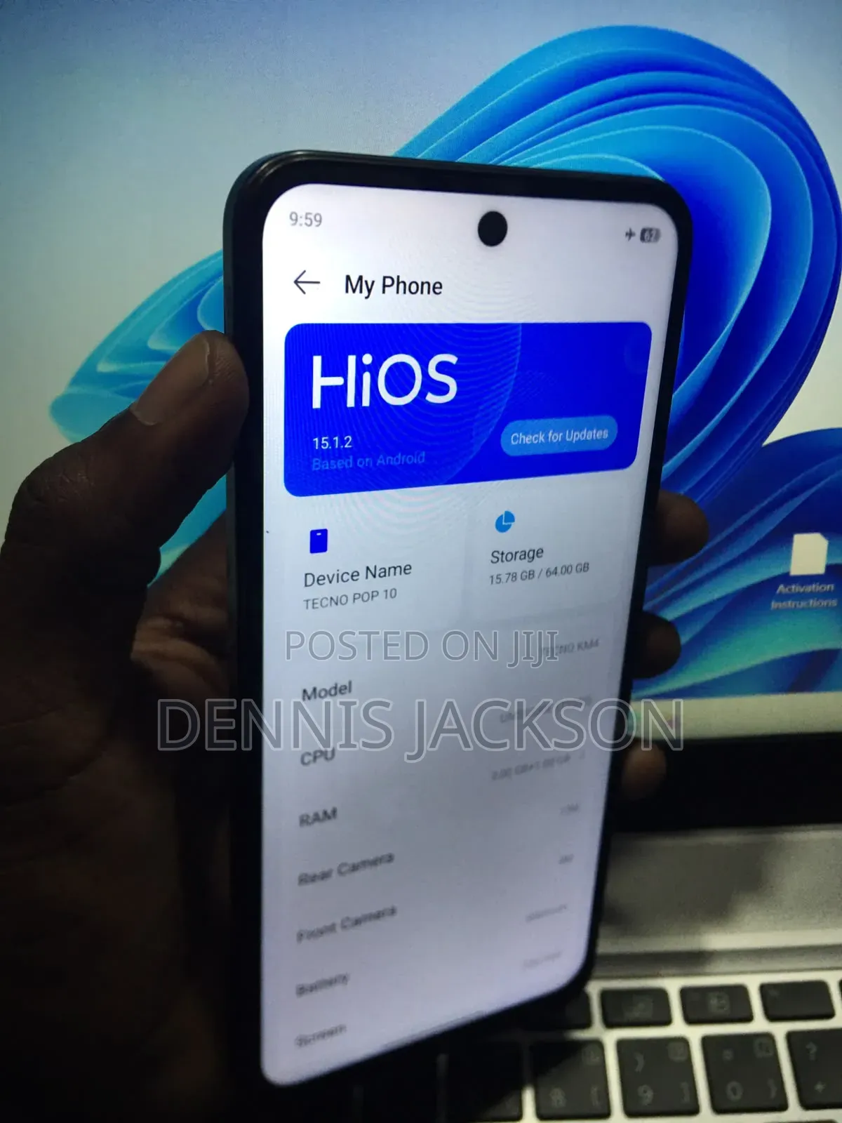 Tecno Pop 10 64 GB Gray