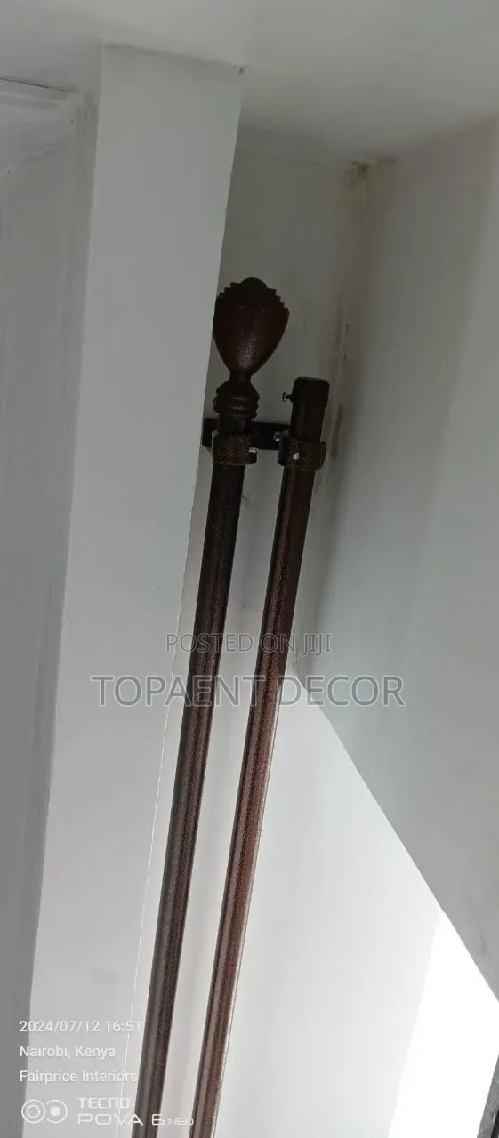 Strong Powder Coated Jua Kali Rods and Installation