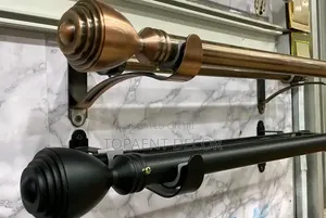 Black Matte Jua Kali Curtain Rods