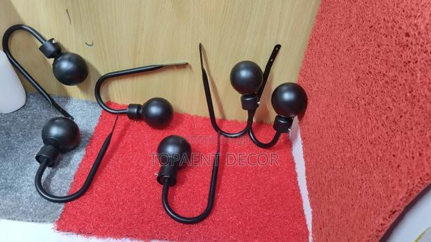 Black and Brown Wall Curtain Holders - thumbnail 2