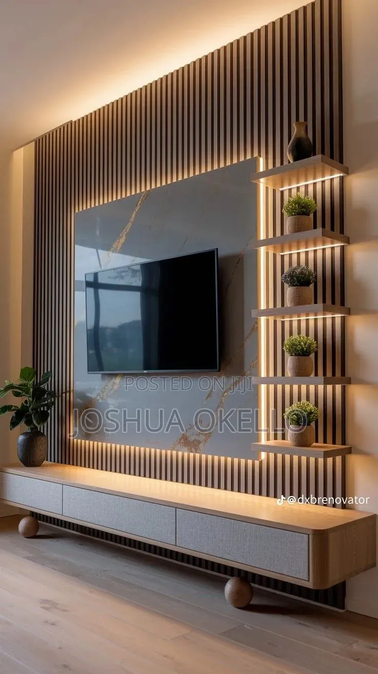 The TV Stands and Decorations