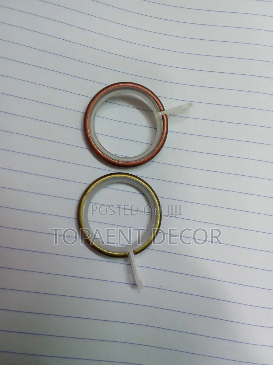 Brown Drapery Rings