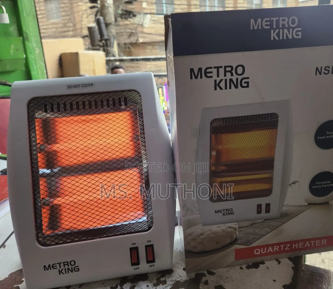 Metro King NSB-80 Compact, Portable White Quartz Room Heater