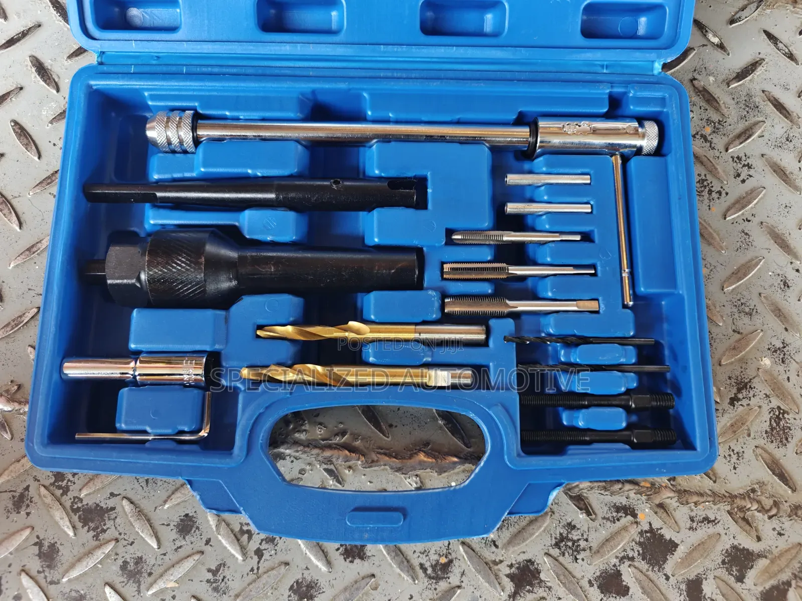 Vehicle Diesel Engine Damaged Glow Plug Extractor Removal Tool Kit