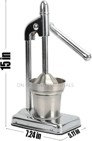 Heavy Duty Metallic Manual Citrus Juicer Stand Machine