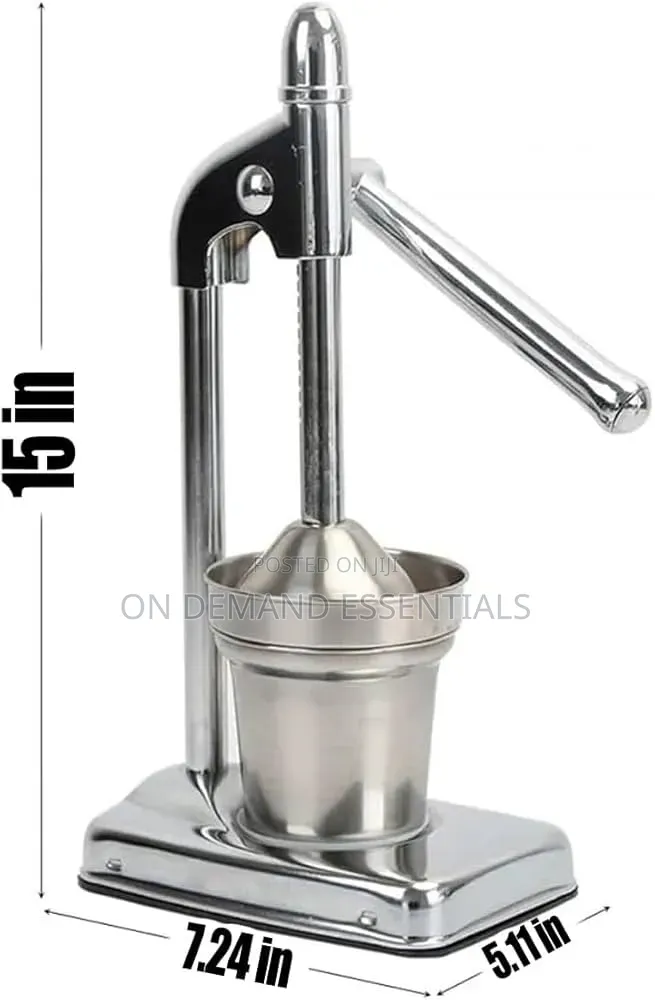 Heavy Duty Metallic Manual Citrus Juicer Stand Machine