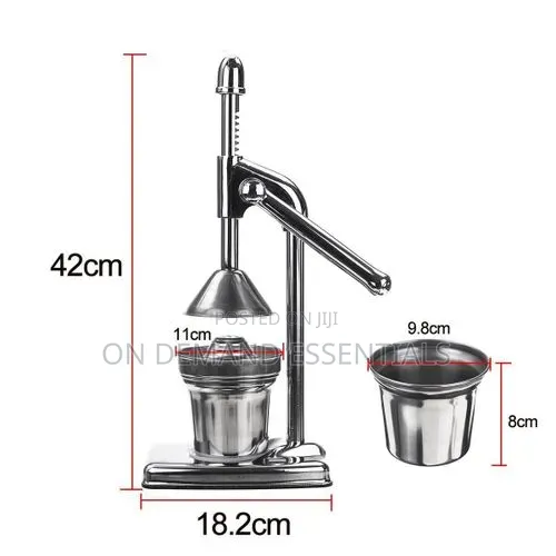 Heavy Duty Metallic Manual Citrus Juicer Stand Machine