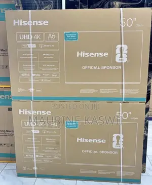 Hisense 50”a6 Smart TV -2 Years Warranty