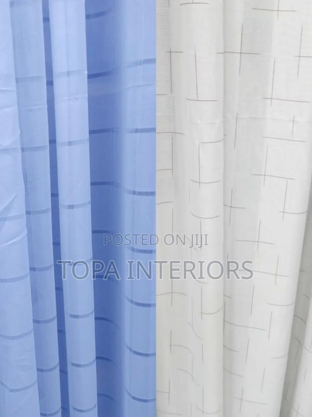 White Sheers Transparent Sheer Curtains for Living Room