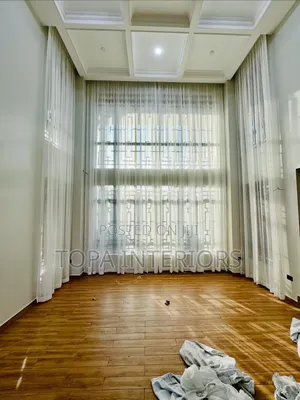 Drapery Sheer Curtains for Large Living Room Windows