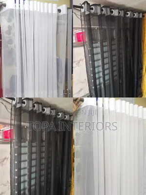 Plain Soft Sheer Curtains for Window Decoration