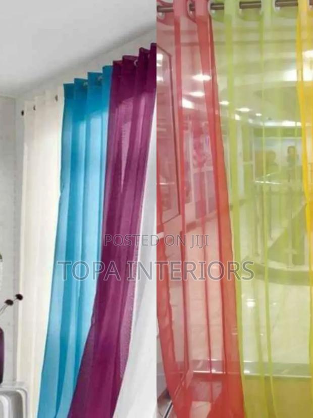 Plain Soft Sheer Curtains for Window Decoration - thumbnail 2