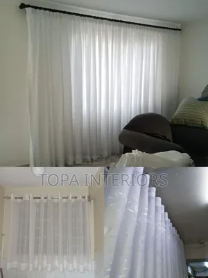 Milk White Sheers for Transparent Living Room Sheer Curtain Blinders