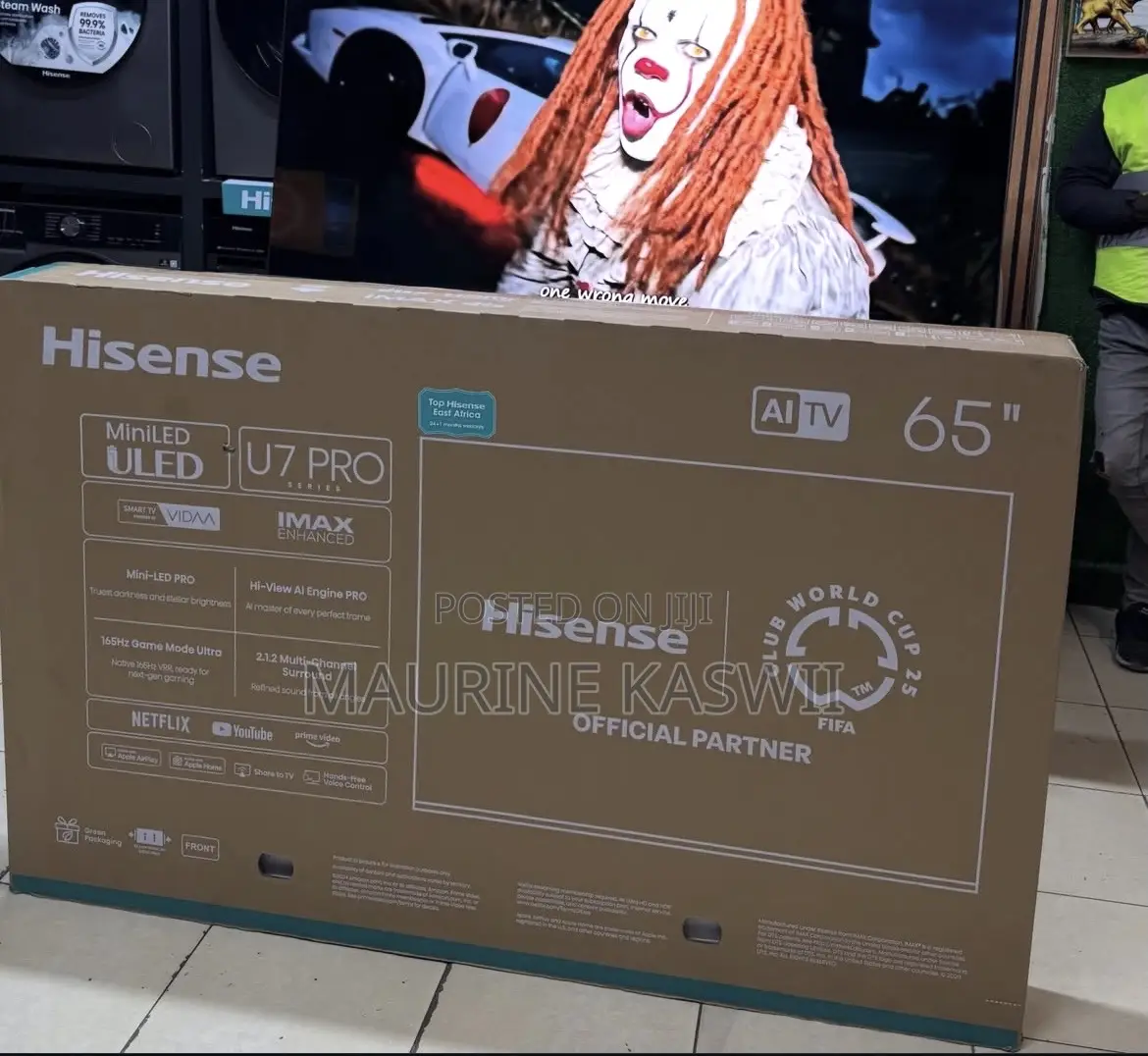Hisense 65U7QPRO 65 Inch Smart UHD ULED-MiniLED