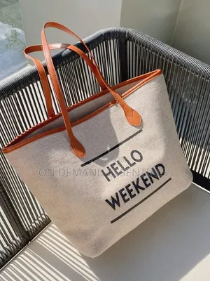 Hello Weekend Business Casual Tote Bag