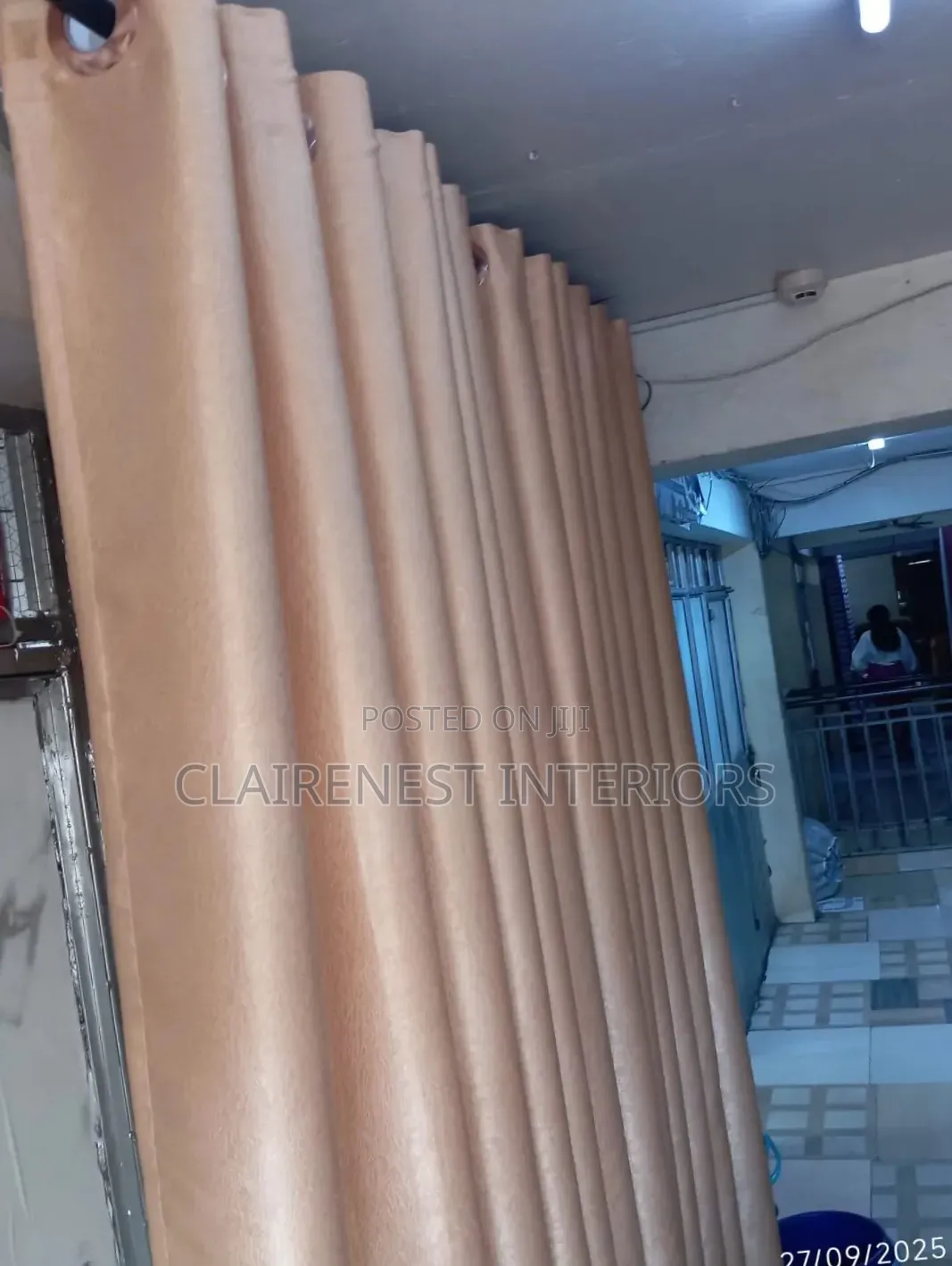 Beige, Soft Fabrics Door and Window Curtains